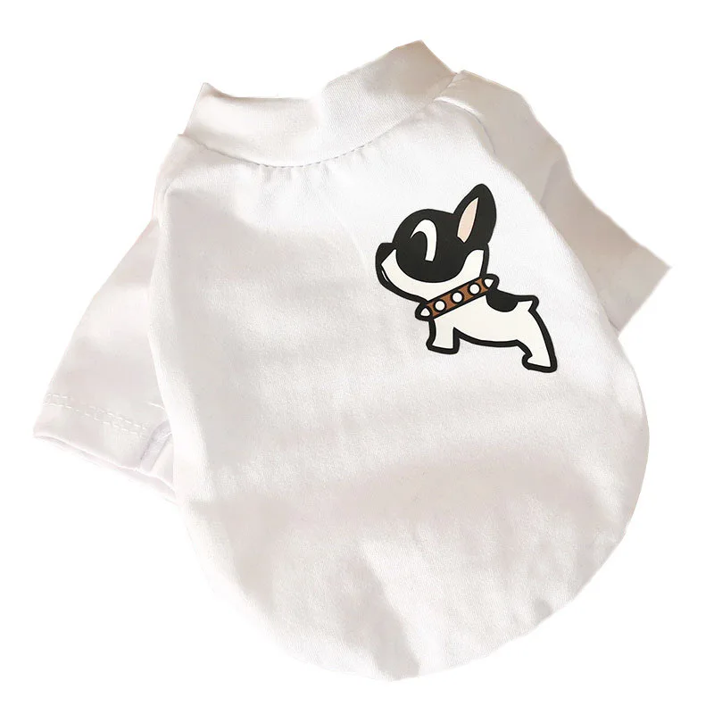 

Fashion Dog Cat T Shirt Durable Chihuahua French Bulldog Summer Clothes Simple Cute Cat T-shirt Puppy Dog Accessory Cotton Cloth