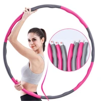 8 knots sport hoop yoga fitness home fitness equipment detachable weighted foam exercise equipment lose weight massage ring