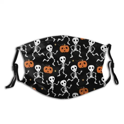 

Маска для лица многоразовая с рисунком тыквы, аниме смешная маска для Хэллоуина, розыгрыша, Хэллоуина