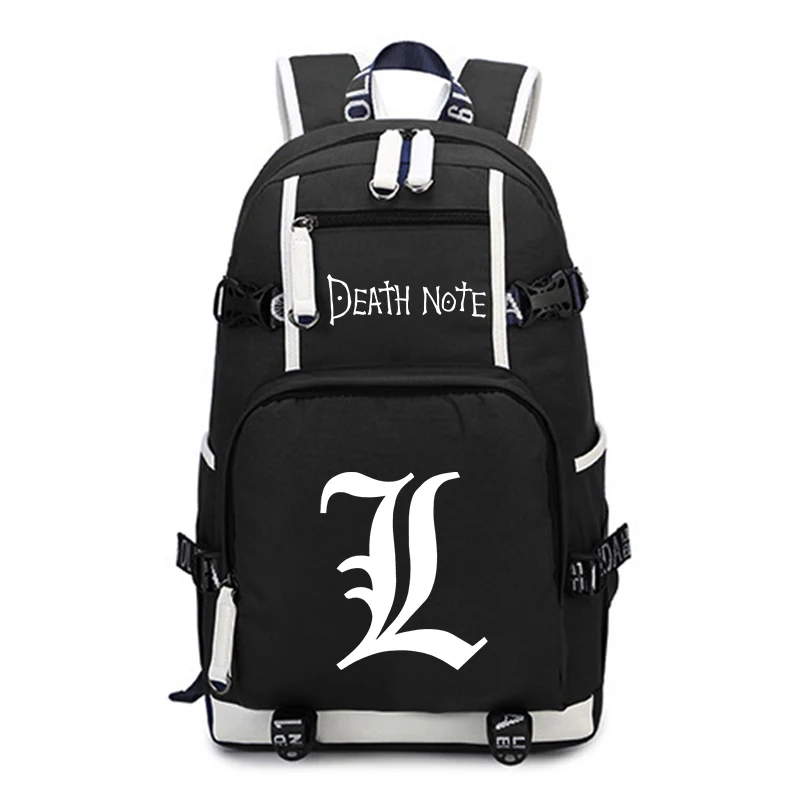 Рюкзак с принтом японского аниме надписью Death Note школьные сумки для мальчиков и