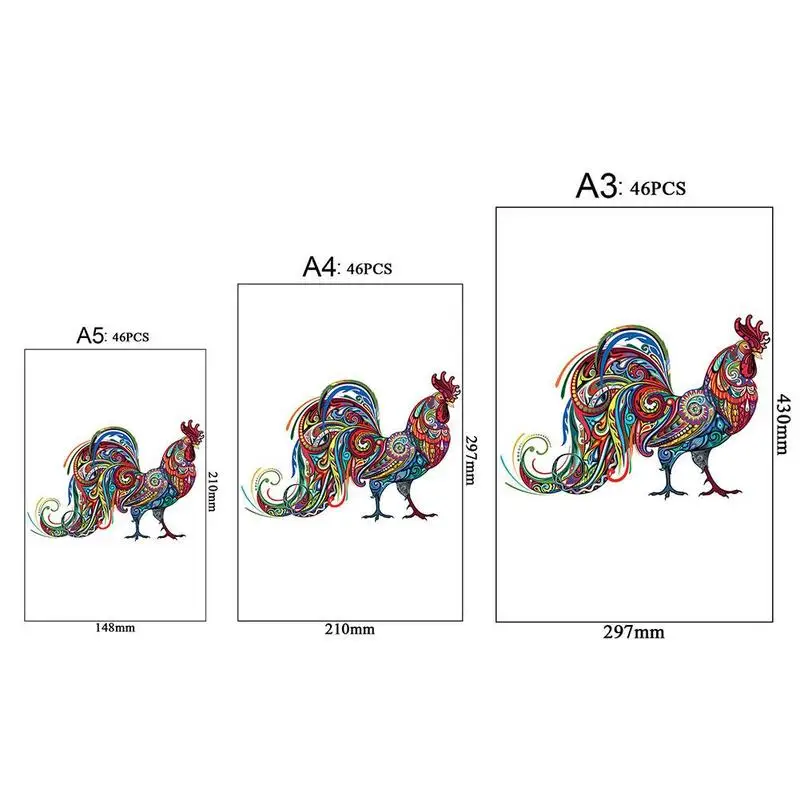 

Adult Wooden Animal Puzzle Diy Unique Wooden Animal-shaped Puzzle For Children Puzzle Interactive Game Toy