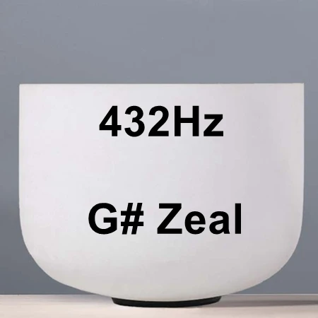432Hz CVNC рождественские подарки 1" Chakra Note C D E F G A B C# D# F# G# A# любой Поющая чаша из матового кварца - Цвет: 432Hz