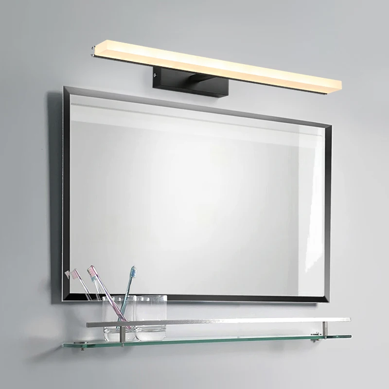 led mirror front light toilet simple modern bathroom makeup vanity cabinet anti-fog nordic wall | Лампы и освещение
