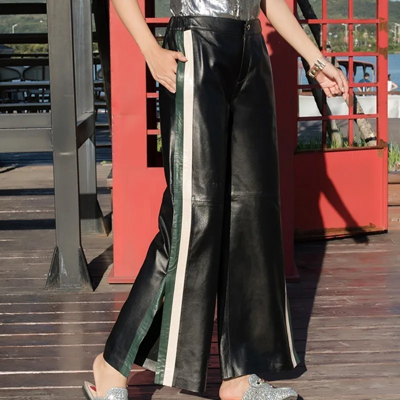 Женские осенне-зимние спортивные повседневные узкие широкие брюки модные штаны