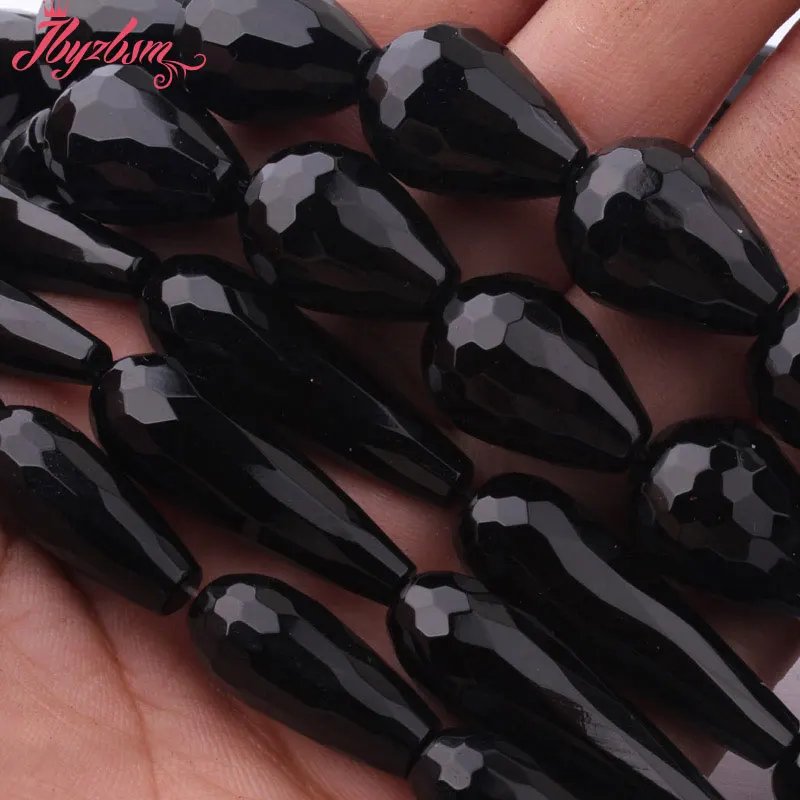 Черный Грановитая падения Агаты натуральные камни Натуральный камень бусины