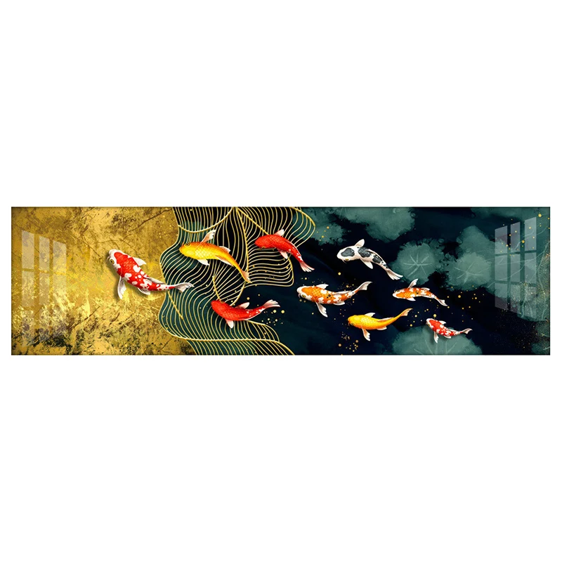 Алмазная вышивка 5D сделай сам мозаика девять Карпов красивая рыба полная картина