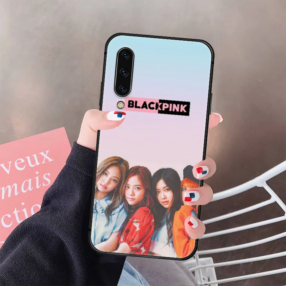 

Kpop Black Pink Girl Korea Phone Case Cover For Samsung Galaxy A10 A20 A30 E A40 A50 A51 A70 A71 J 5 6 7 8 S black Bumper Soft