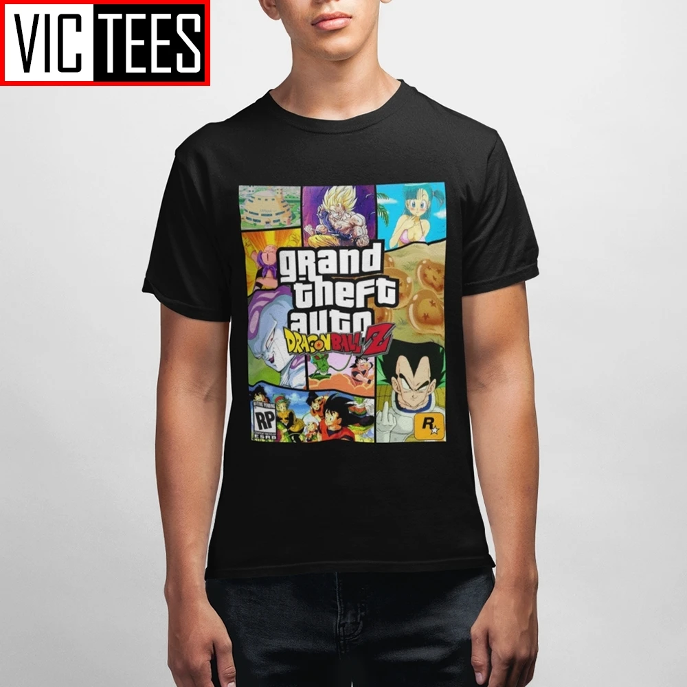 Grand Theft Забавные футболки мультфильм подарок бойфренд мальчик 100% хлопковая