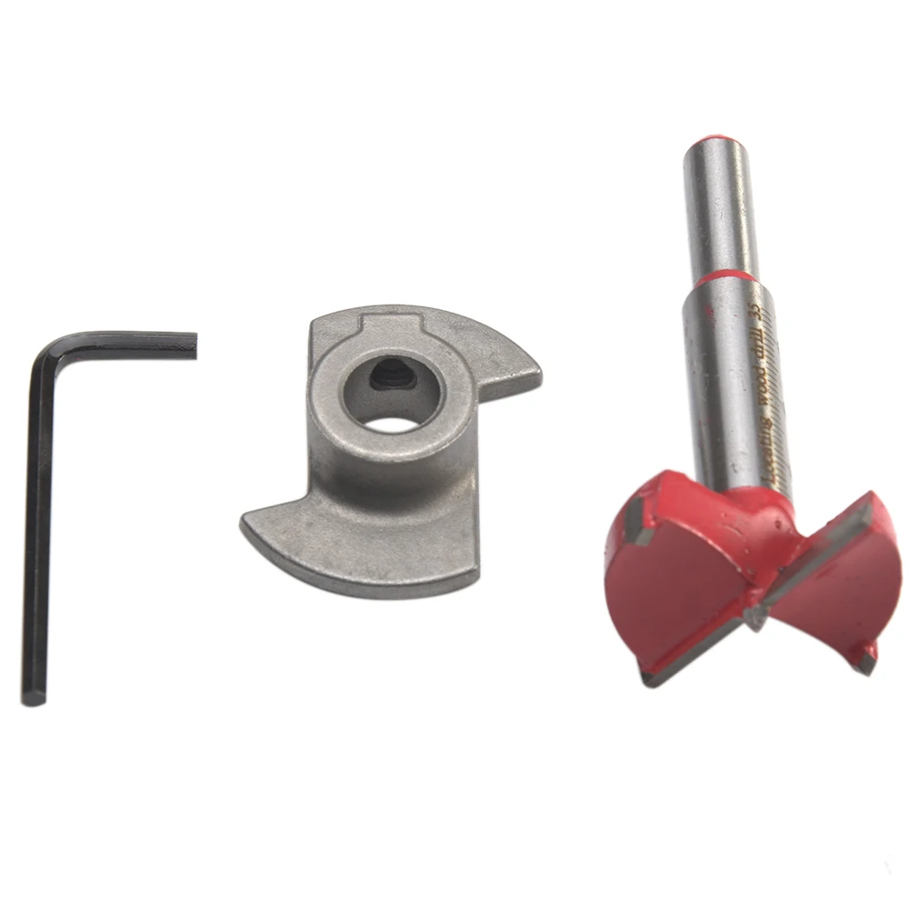 

35mm Hole Saw Drill Bit Wood Auger Woodworking Forstner Cutter Hex Wrench Power Tools