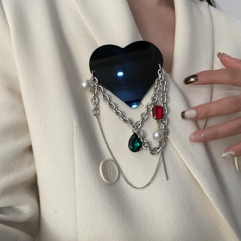 Женская брошь в форме сердца | Украшения и аксессуары