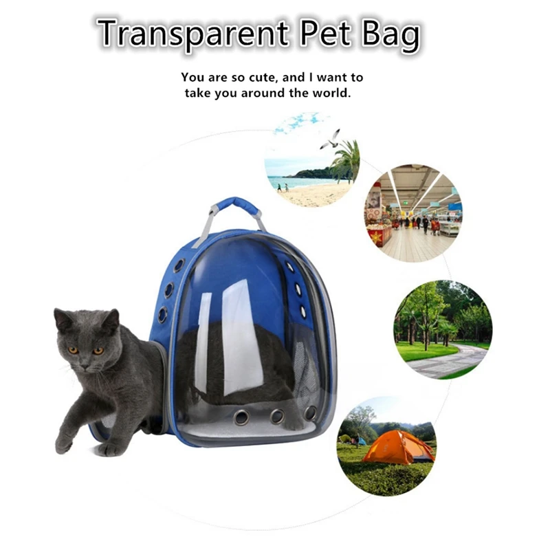 

Dog Cat Transparent Space Capsule Breathable Shoulder Bag Pet Outside Travel Portable Carry Backpack Dogs Cat Carrying Cage