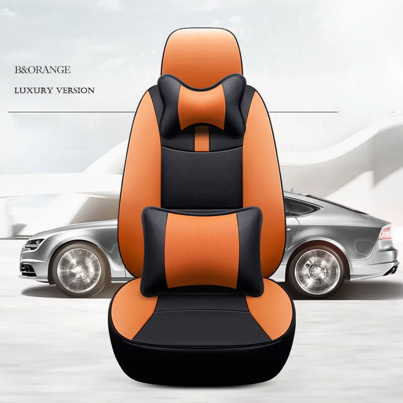 Чехол из воловьей кожи на сиденье автомобиля 7 сидений кожаный для Cadillac Escalade SRX Audi