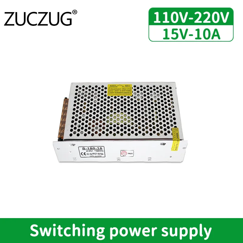

15V 10A Switching Power Supply Source 110-240V AC DC SMPS Power Transformer 150W Power Supply Source Adapter Driver for Leds