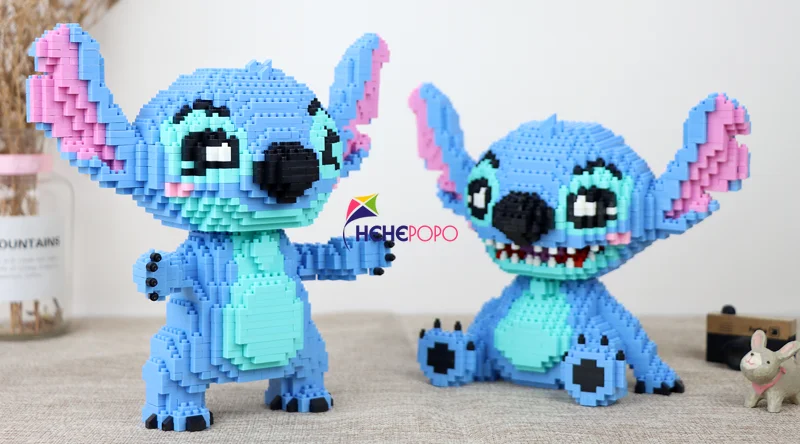 

Lovely Sitting Stitch Mini Bricks Toy Big Size Model Building Block Cute 3D Model for Mini Bricks Children Toys HC9069