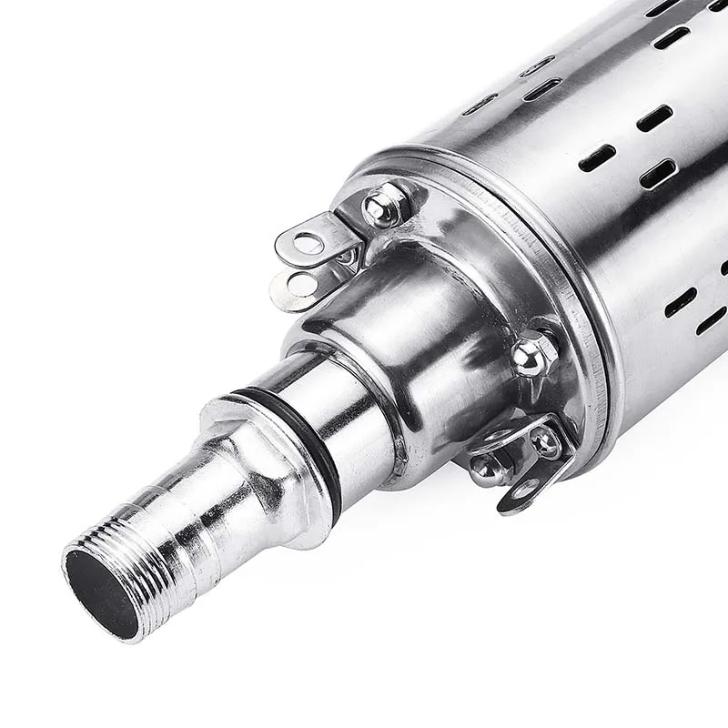 Эффективные солнечные водяной насос 12V 180W 3000L/ч Натяжной канат длиной 25 м штанговый скважинный насос постоянного тока винт погружной насос для полива и орошения сада и дома в сельском хозяйстве