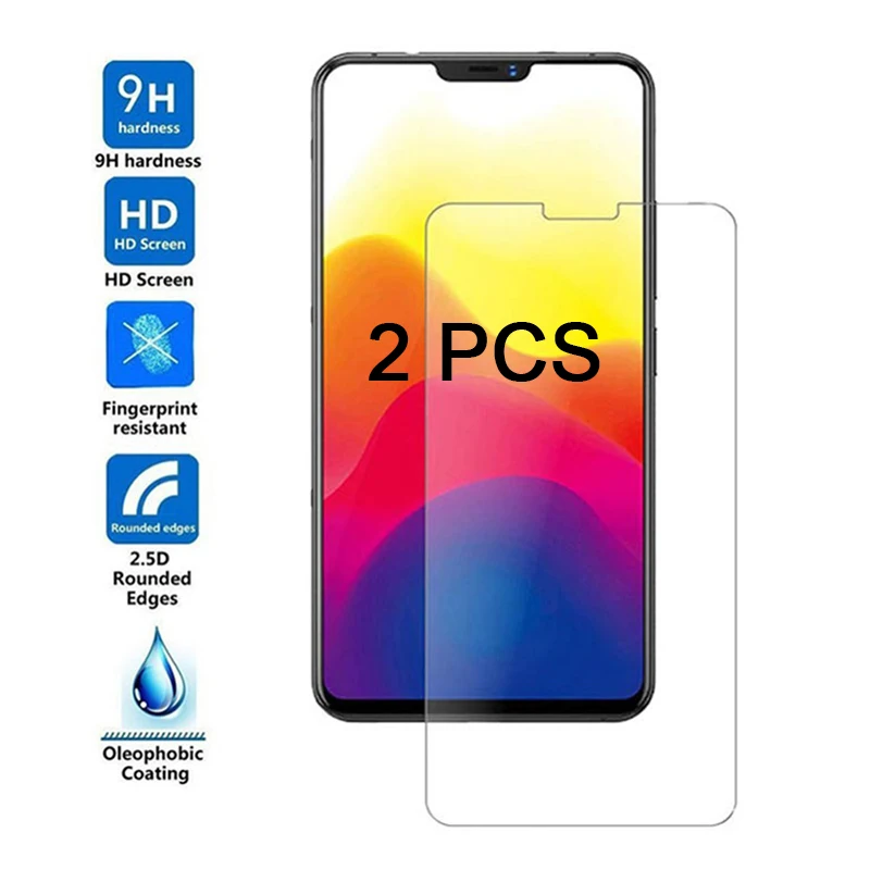 Защитное стекло для Vivo S1 Pro V3 Max V5 Plus V9 2.5D 2 шт. закаленное IQOO Neo K1 Nex A S защитная