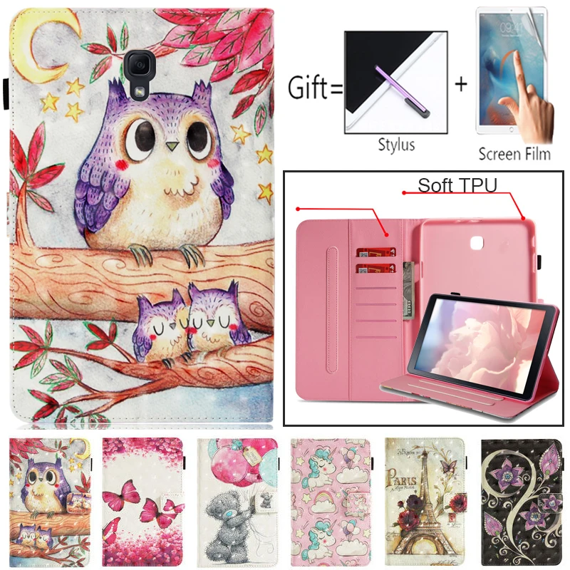 Модный флип чехол из искусственной кожи для Samsung Tab A 10 5 дюйма T595 искусственная