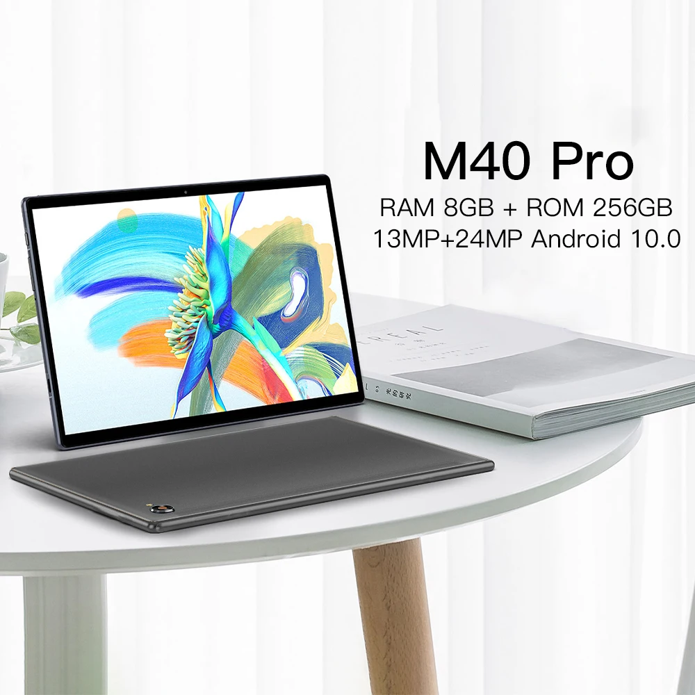 Tableta M40 Pro de 10 pulgadas, tablet pc con android, 8GB + 256GB, android 10 core, GPS, llamada Dual, Wifi, 5G-2