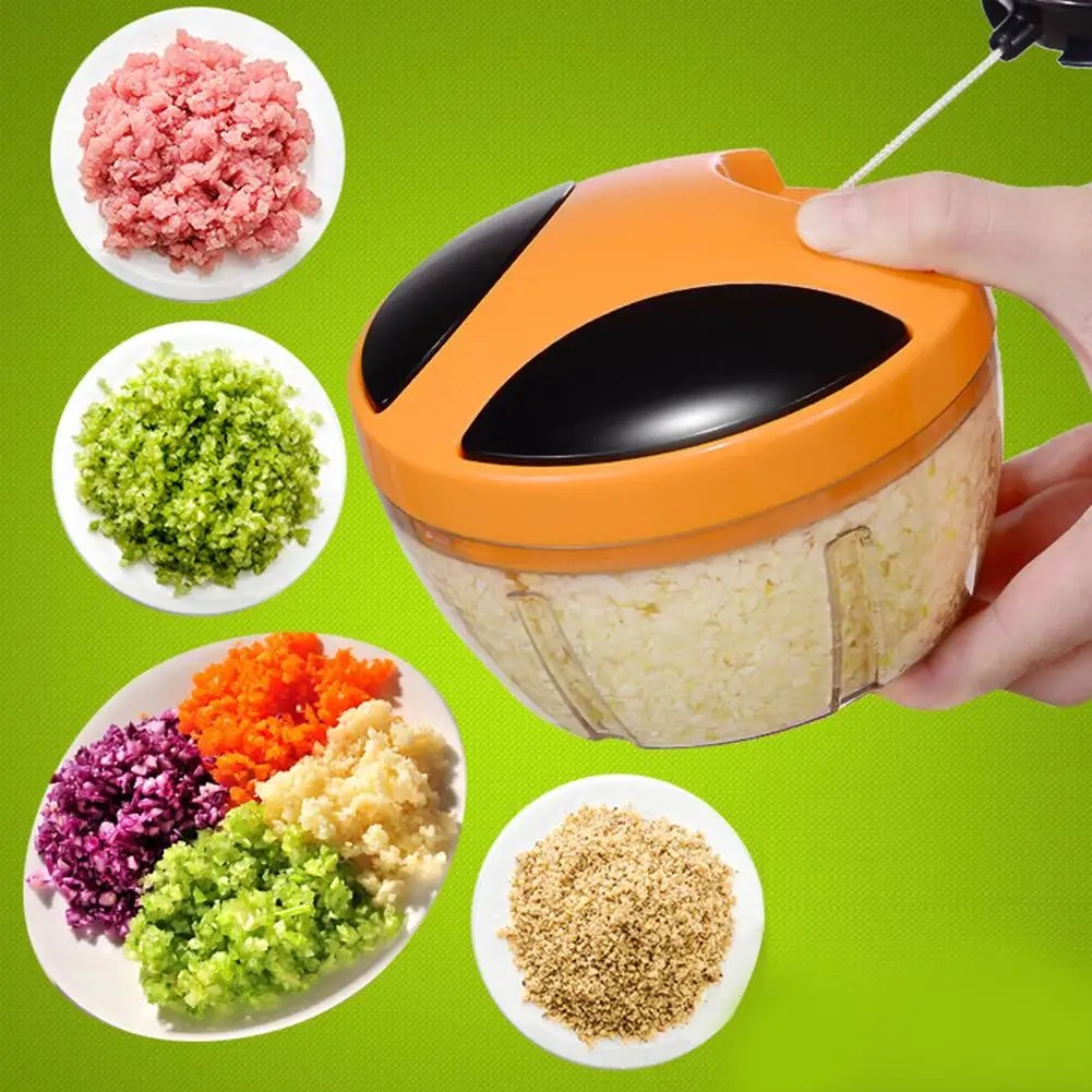 Ручной измельчитель для овощей с 3 лезвиями ручной чеснока кухонный