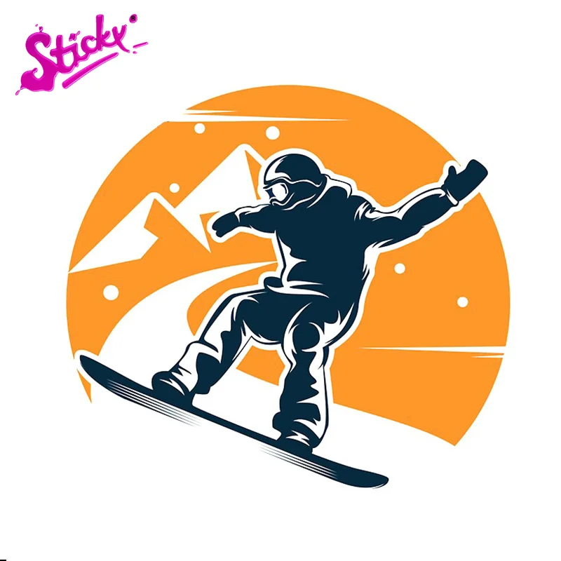 Липкая маска для катания на лыжах и сноуборде аниме автомобильная наклейка