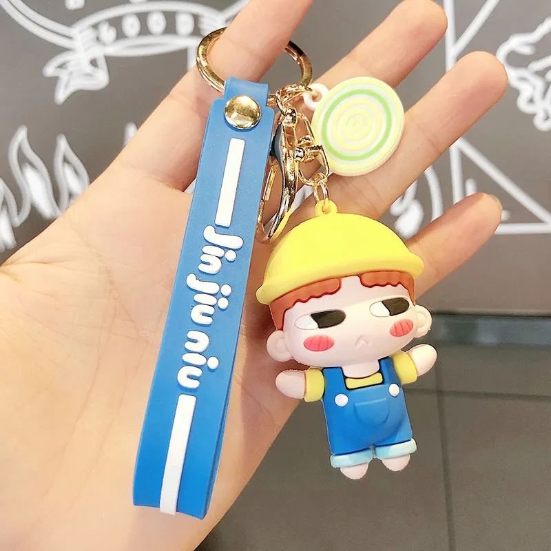 

Creative cartoon doll girl key chain pendant couple a pair of cute car key chain men and women bag ornaments