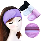 Женская Регулируемая широкая повязка для волос, мягкая Нескользящая повязка на голову для мытья лица, тюрбан для спа-ванны, душа, принадлежности для макияжа