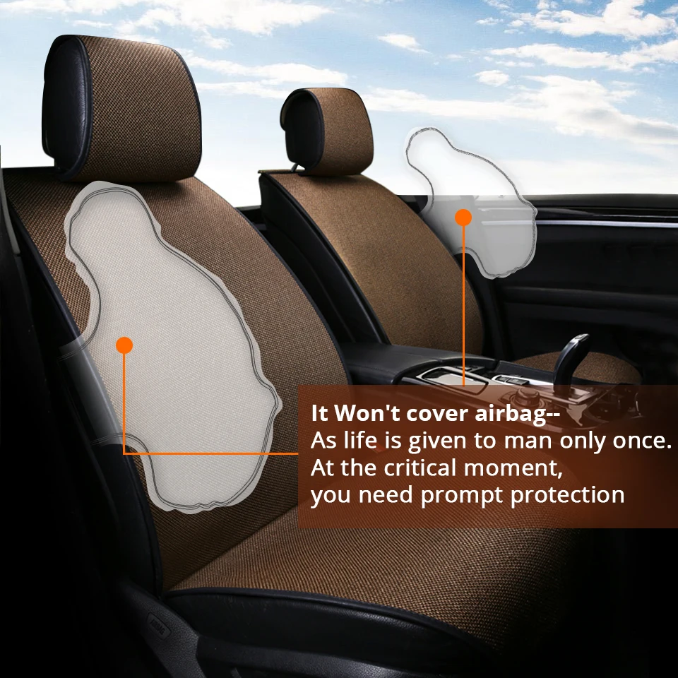 Partol 1 шт. дышащий Лен сиденья Pad Универсальный автомобильных чехлов авто подушки