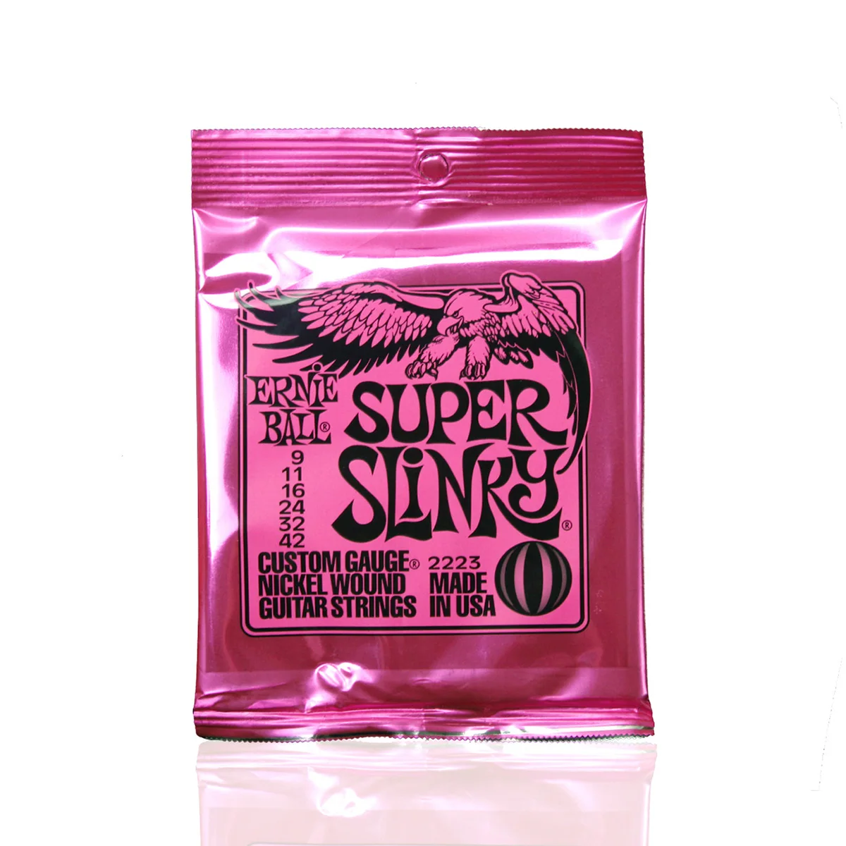 Ernie Ball 2223 настраиваемый Калибр супер обтягивающий с никелевой обмоткой набор