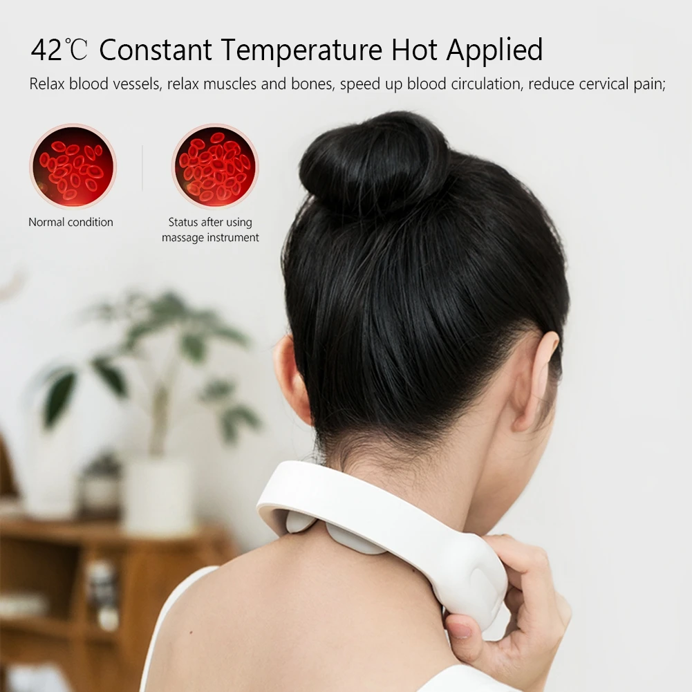 

Hot Selling Smart Electric Neck Shoulder Massager Pain Relief Tool Relaxation Treatments Low Frequency Magnetic Therapy Pulse