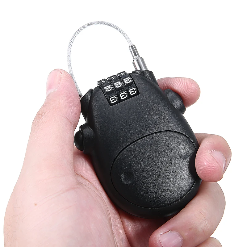 1 шт. замок для мотоциклетного шлема с кодовым замком телескопический стальной