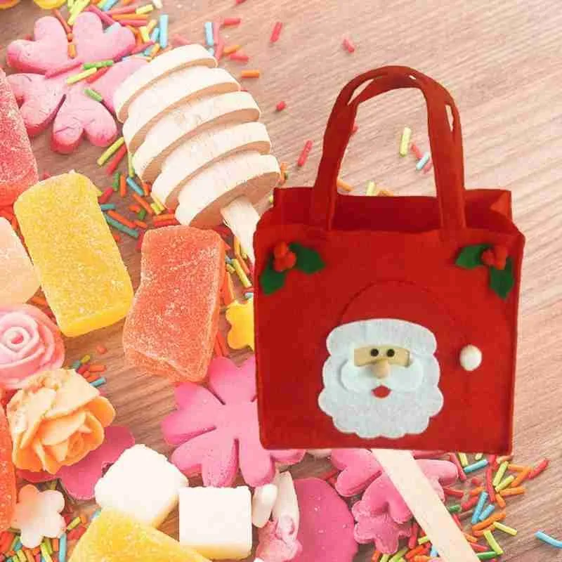 Рождественские конфеты подарочная сумка Санта Клаус Снеговик Лось подарочные
