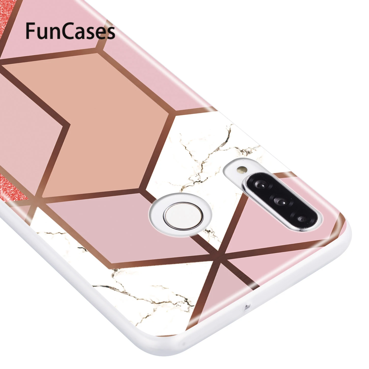 Чехол s с зажимами для etui huawei P30 Lite мягкий чехол из ТПУ абстрактным рисунком Капа
