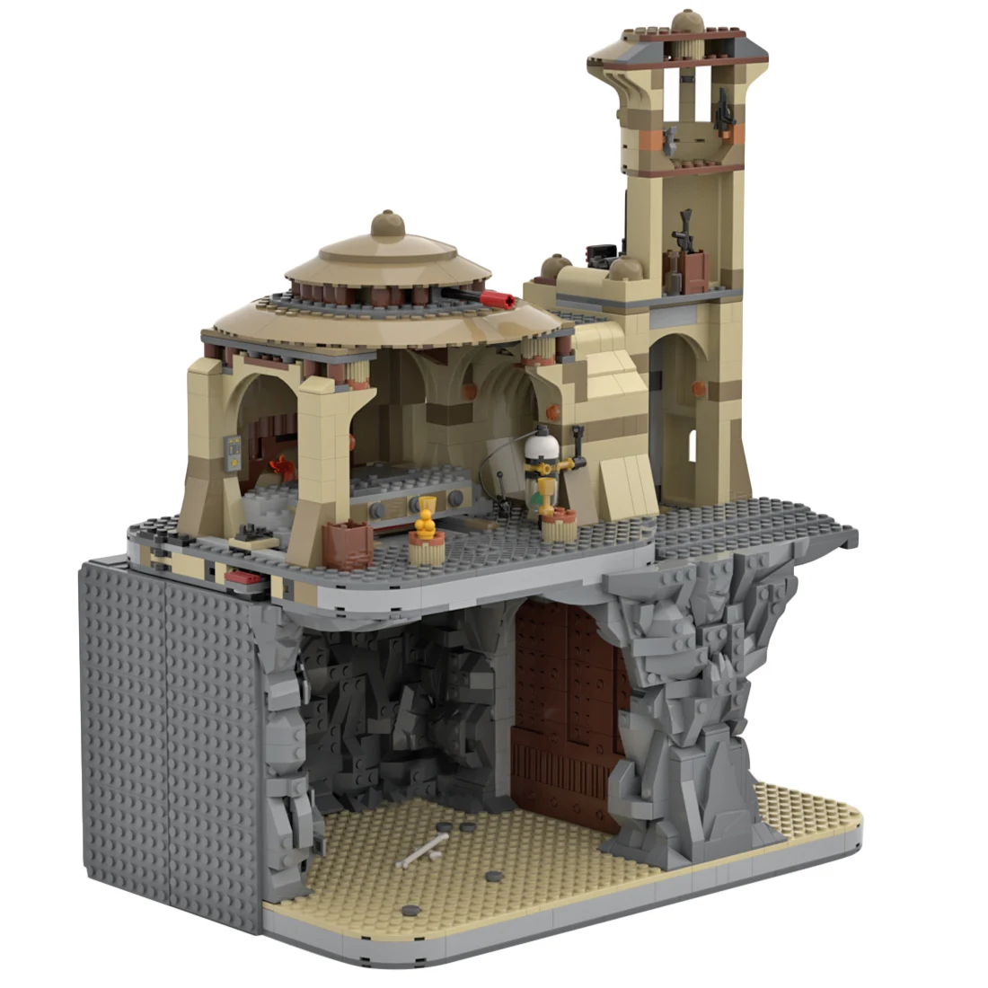 

1581Pcs MOC-54526 Rancor Pit (fit Jabba's Palace 9516) Space Wars Compatible with 9516/75005