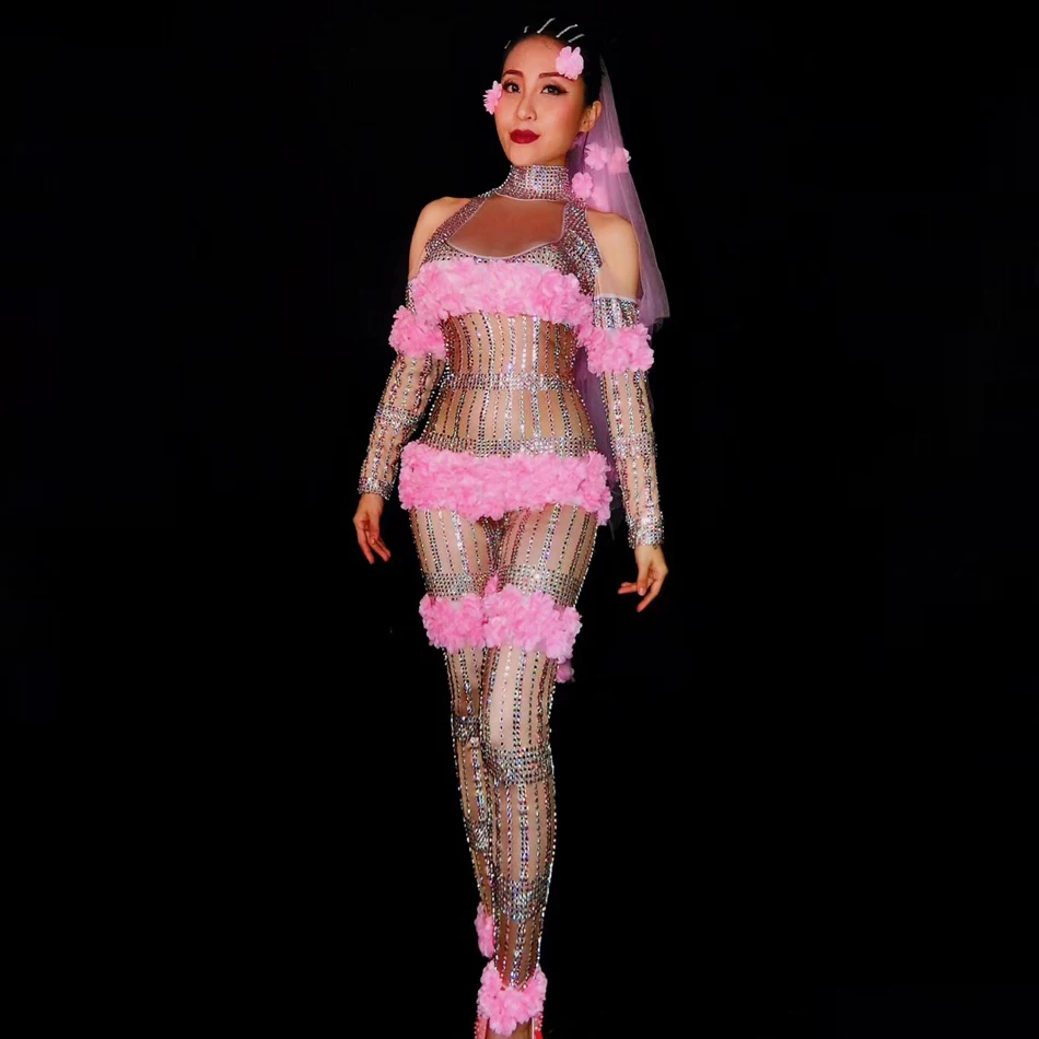 2019 женские сексуальные Цветочные Стразы бодикон с длинным рукавом Клубные