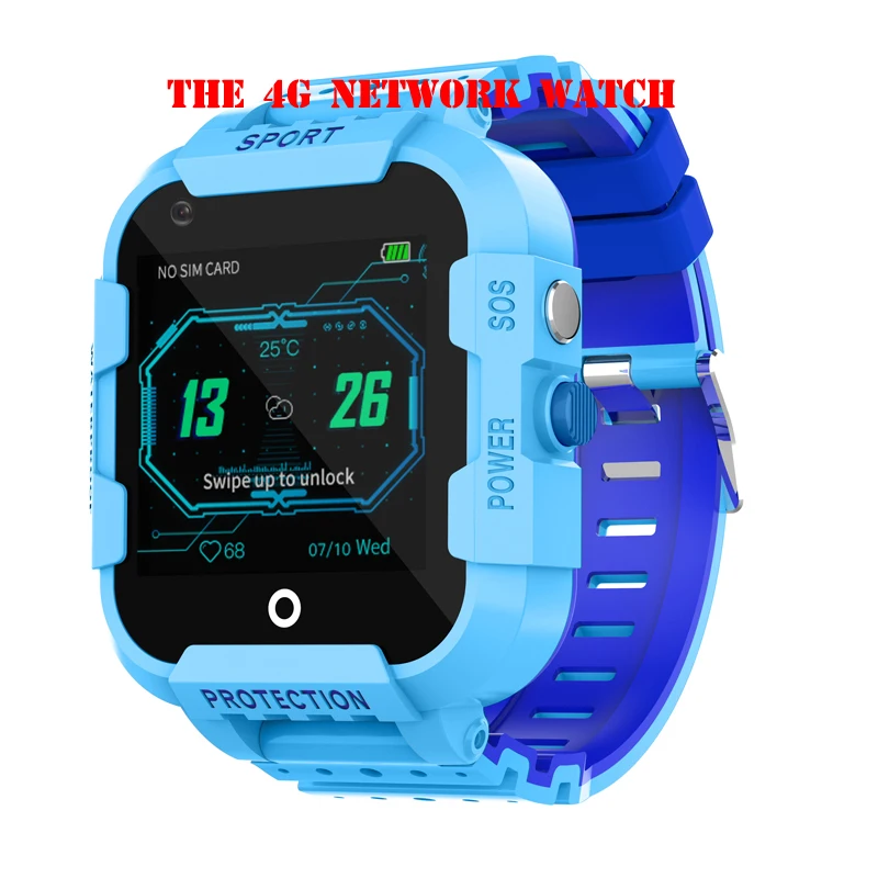 IPX7 водонепроницаемый смарт 4G Удаленная камера GPS Wi Fi ребенок Студент Smartwatch SOS