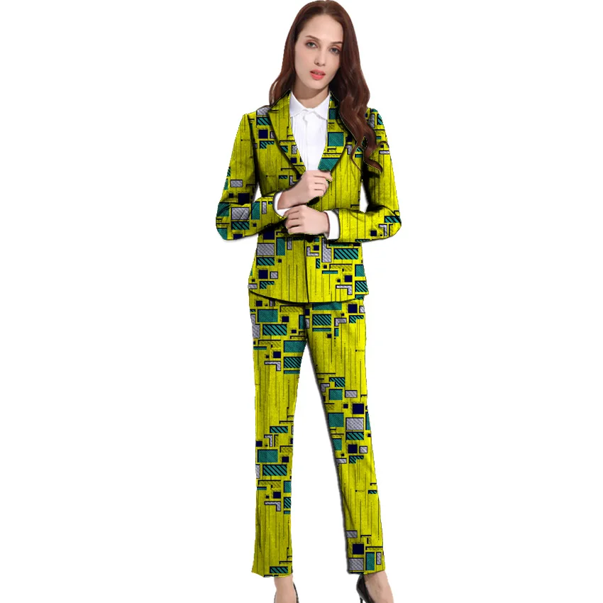 Африканская женская одежда 2019 осенний женский костюм офисные комплекты Женский