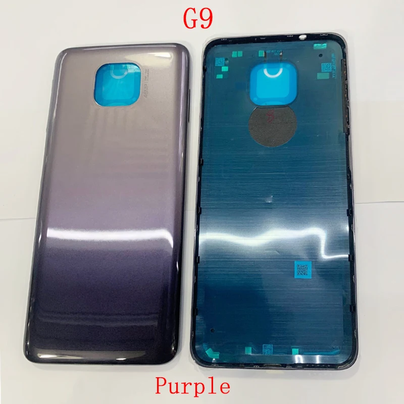 Крышка батарейного отсека задняя крышка корпуса для Motorola G9 Plus Play с логотипом
