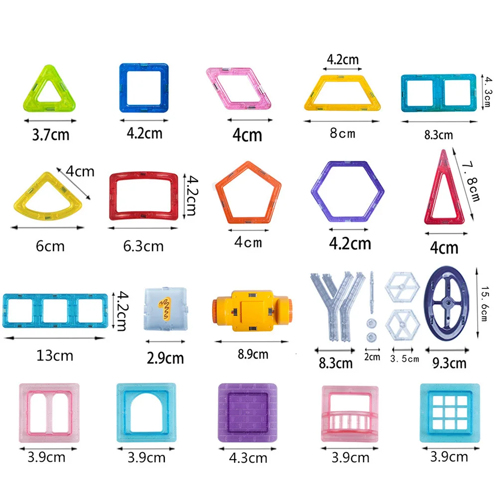 Магнитные игрушки мини размера 58 252 шт. магнитные строительные блоки