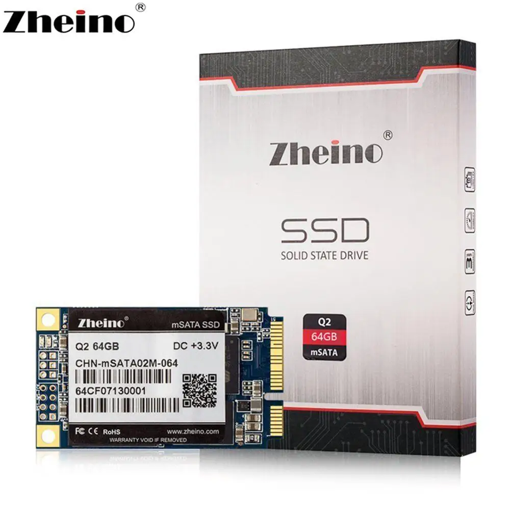 Zheino Q2 mSATA SSD 128 Гб MLC Внутренний твердотельный накопитель для настольного