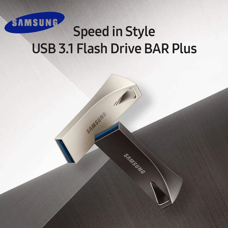 

SAMSUNG USB Flash Drive USB 3.1 32GB 64GB Pen Drives 200MB/s High Speed BAR Plus Memory Stick 128GB 300MB/s Flash Disk