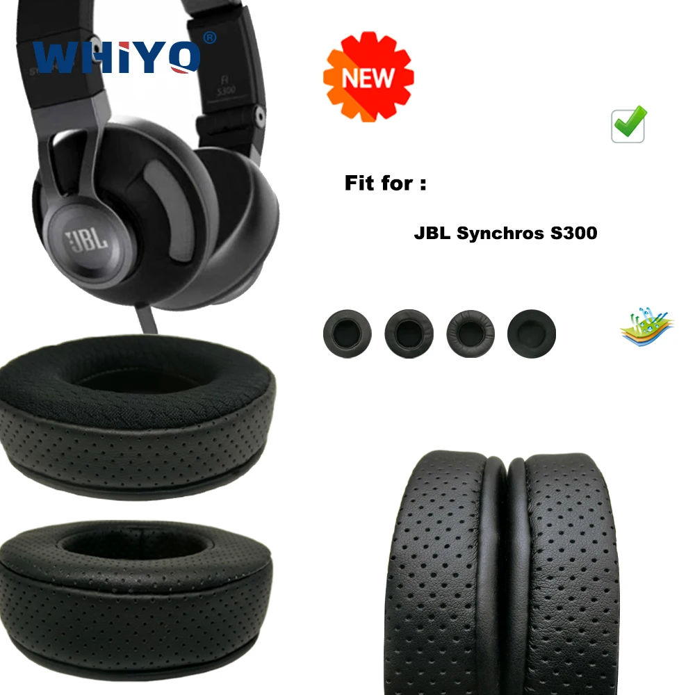 

Replacement Ear Pads for JBL Synchros S300 S-300 S 300 Headset Parts Leather Cushion Velvet Earmuff Headset Sleeve Cover