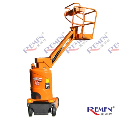 

1/40 self-propelled straight-arm aerial work platform GTBZ24S alloy engineering vehicle model collectible toy