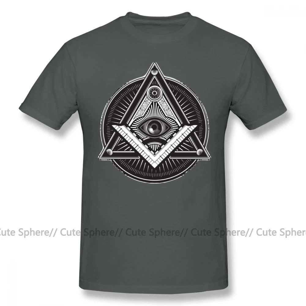 Illuminati футболка Классическая футболка с короткими рукавами графическая 4xl Мужская забавная 100 хлопковая футболка