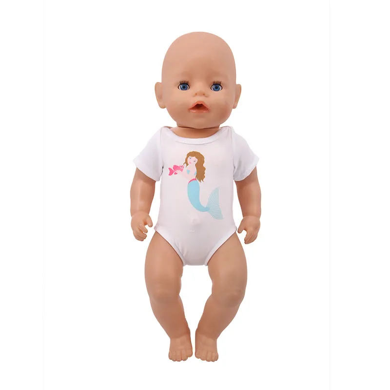 

Doll Clothes Unicorn Mermaid Swimsuits 18 Inch American&43CM Reborn Baby New Born Zaps Generation Cut Doll Accessory Girl's Toy