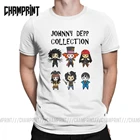 Забавная Мужская хлопковая футболка с изображением Джонни Депп, футболка для парикмахеров, свиней, Тодда, капитана Джека, воробья, Эдварда, руки-ножницы, летняя одежда