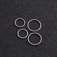 15pcs 2 size round charm stainless steel pendant open bezel hollow pressed resin frame mold bezel diy jewelry making