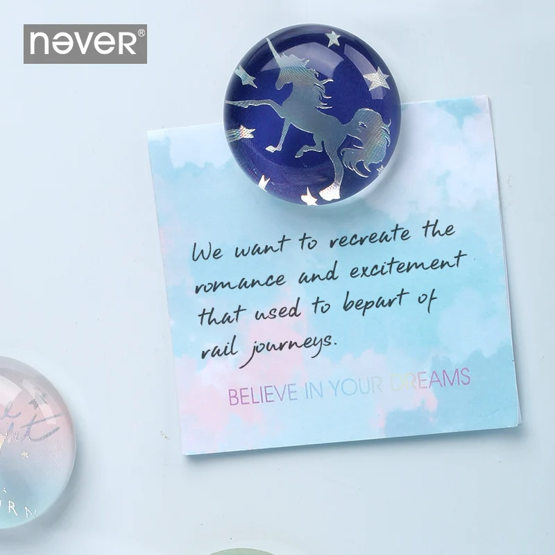 Никогда не Единорог доски Магнитные декоративные Стикеры Канцелярская кнопка