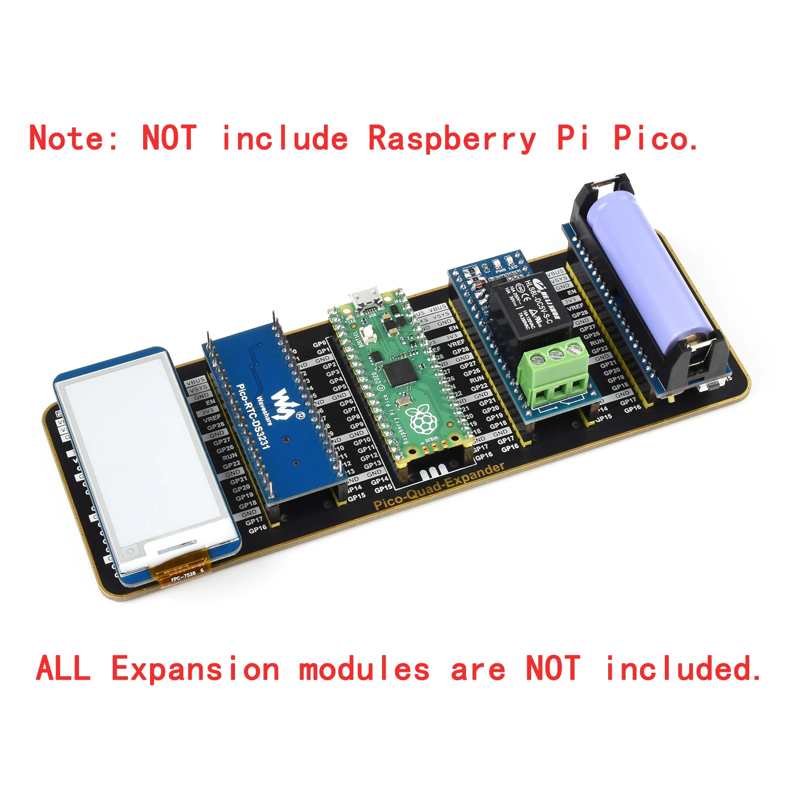 Расширитель экрана Quad GPIO плата расширения для RPI Raspberry Pi PICO RP2040 4 комплекта