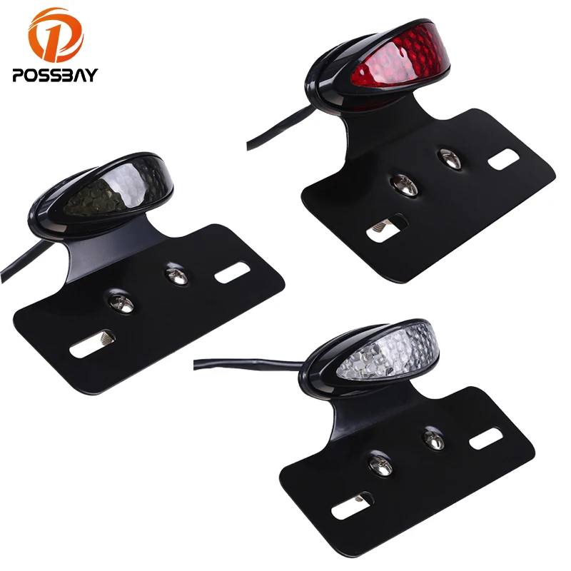 Универсальный светодиодный задний фонарь для мотоцикла Красный стоп-сигнал