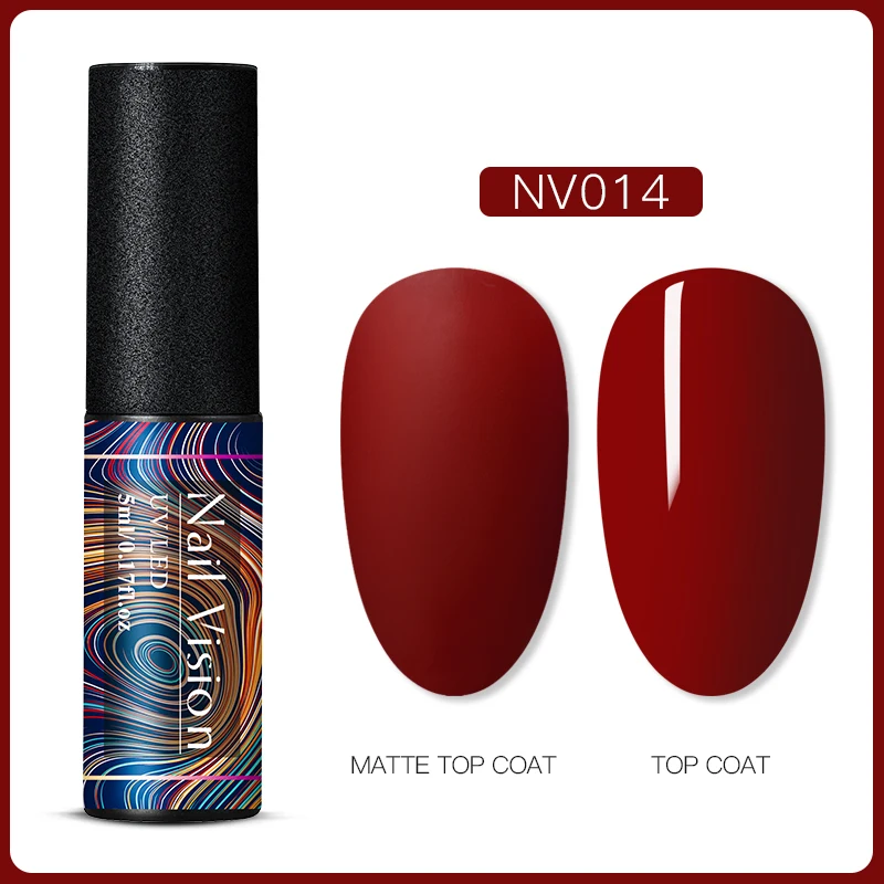 Nail Vision матовый цвет УФ-гель для ногтей 5 мл красный фиолетовый чистый замачиваемый гель лак для ногтей - Цвет: S06609